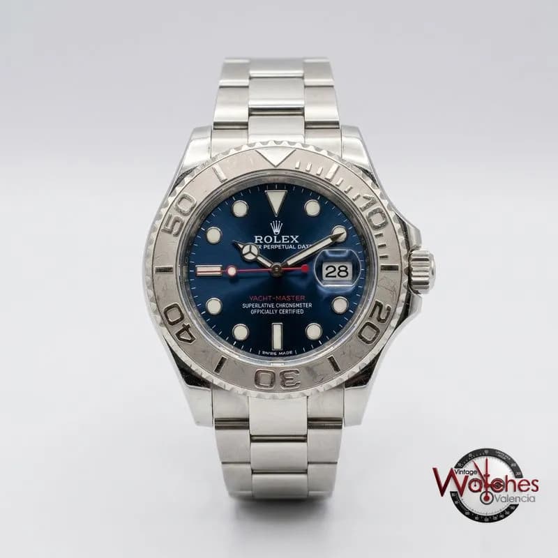 Rolex Yacht-Master (acero y platino, esfera azul) de segunda mano